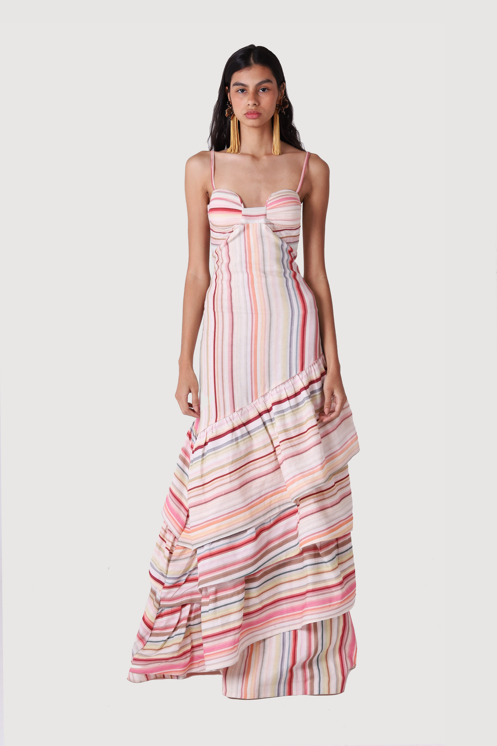 BLUSH LINEN MAXI DRESS