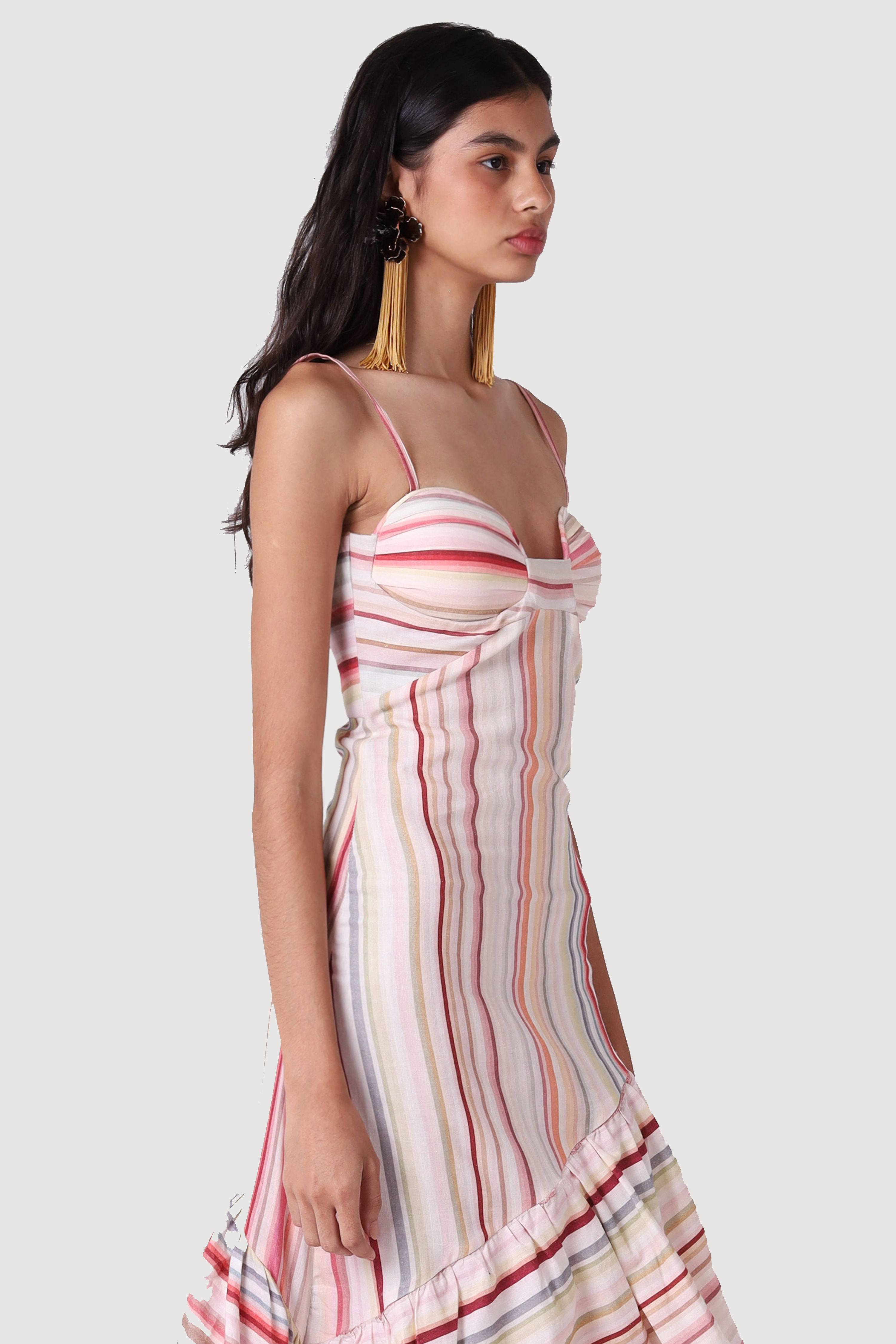 BLUSH LINEN MAXI DRESS