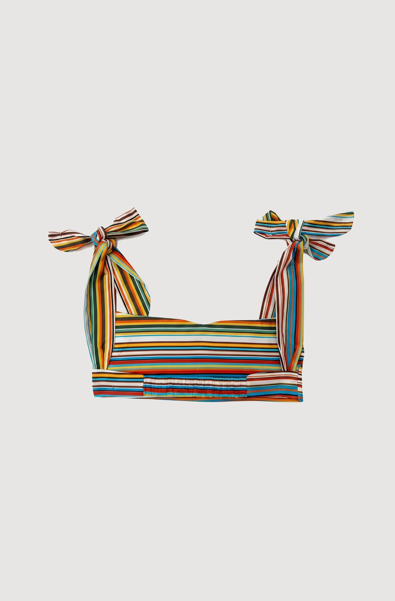 JERBA COTTON POPLIN CROPPED TOP