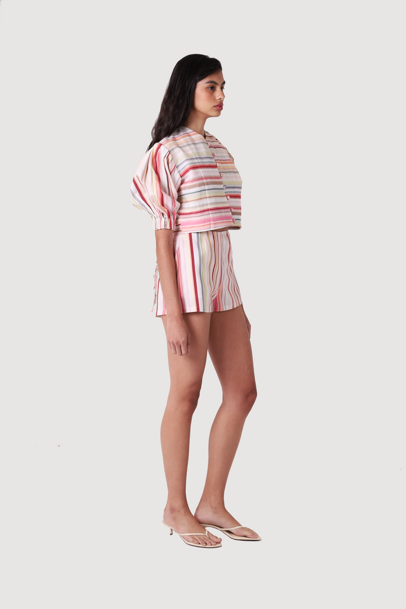 BLUSH LINEN JACKET