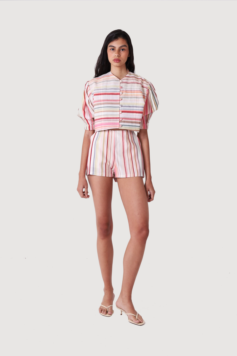 BLUSH LINEN JACKET