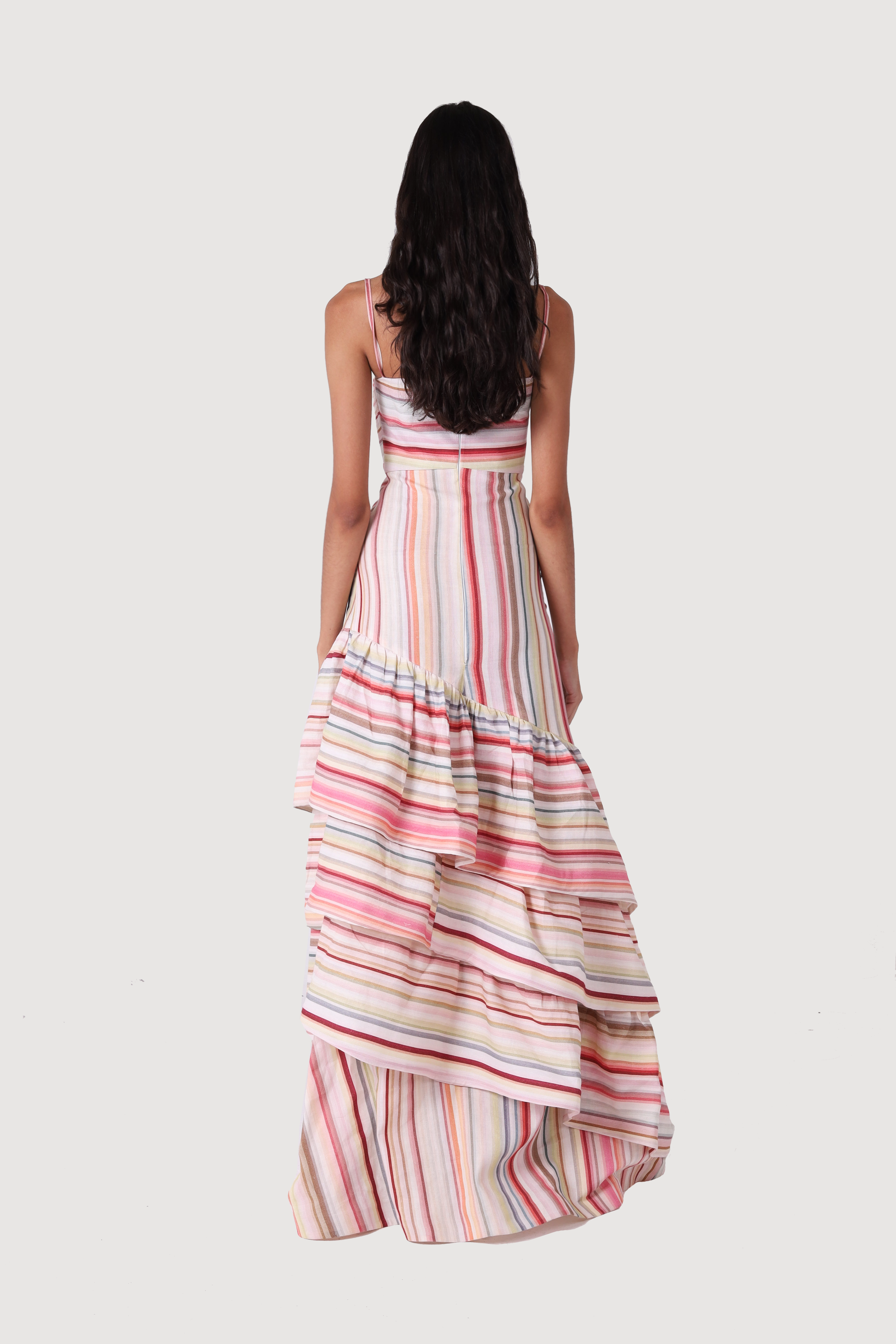 BLUSH LINEN MAXI DRESS