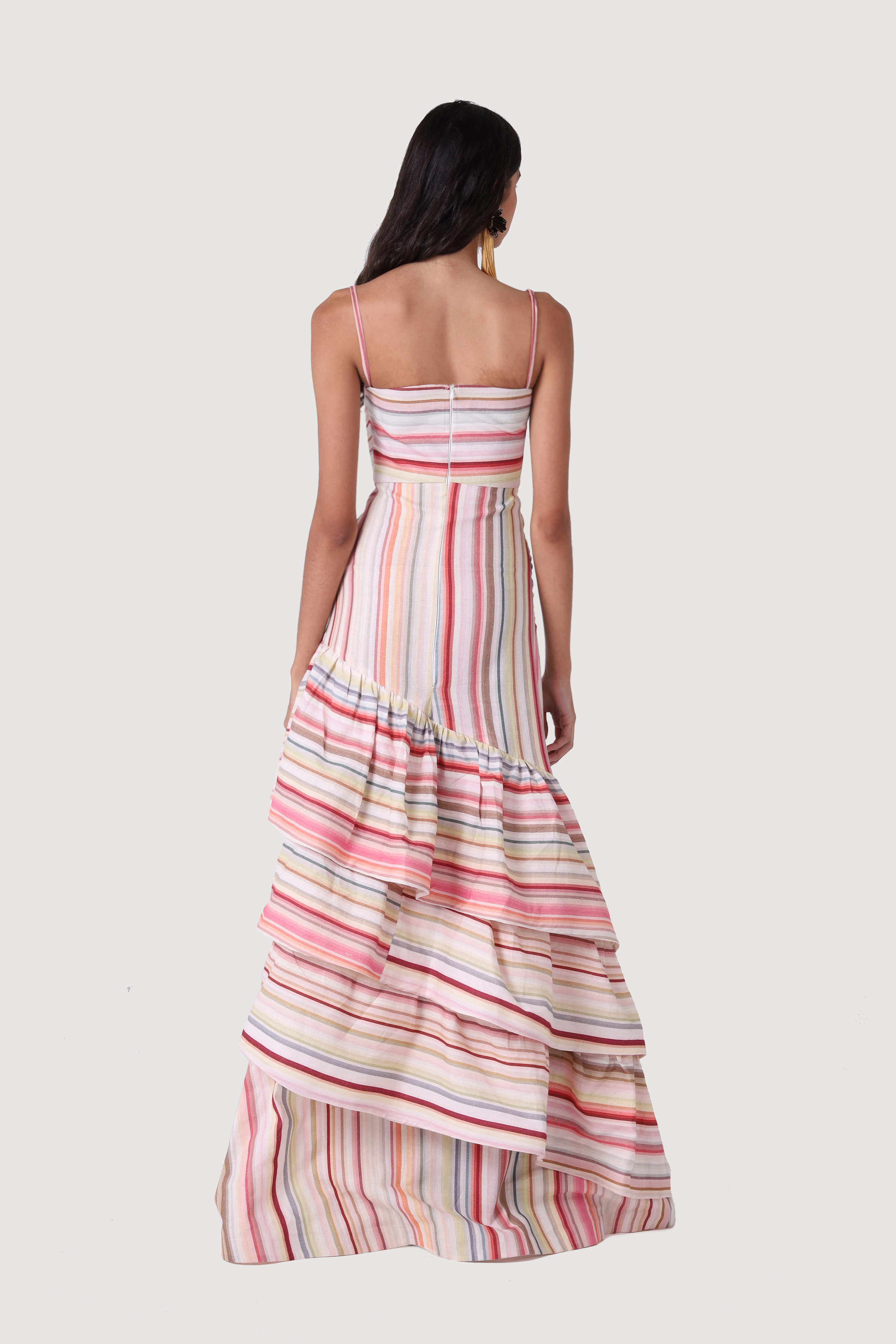 BLUSH LINEN MAXI DRESS