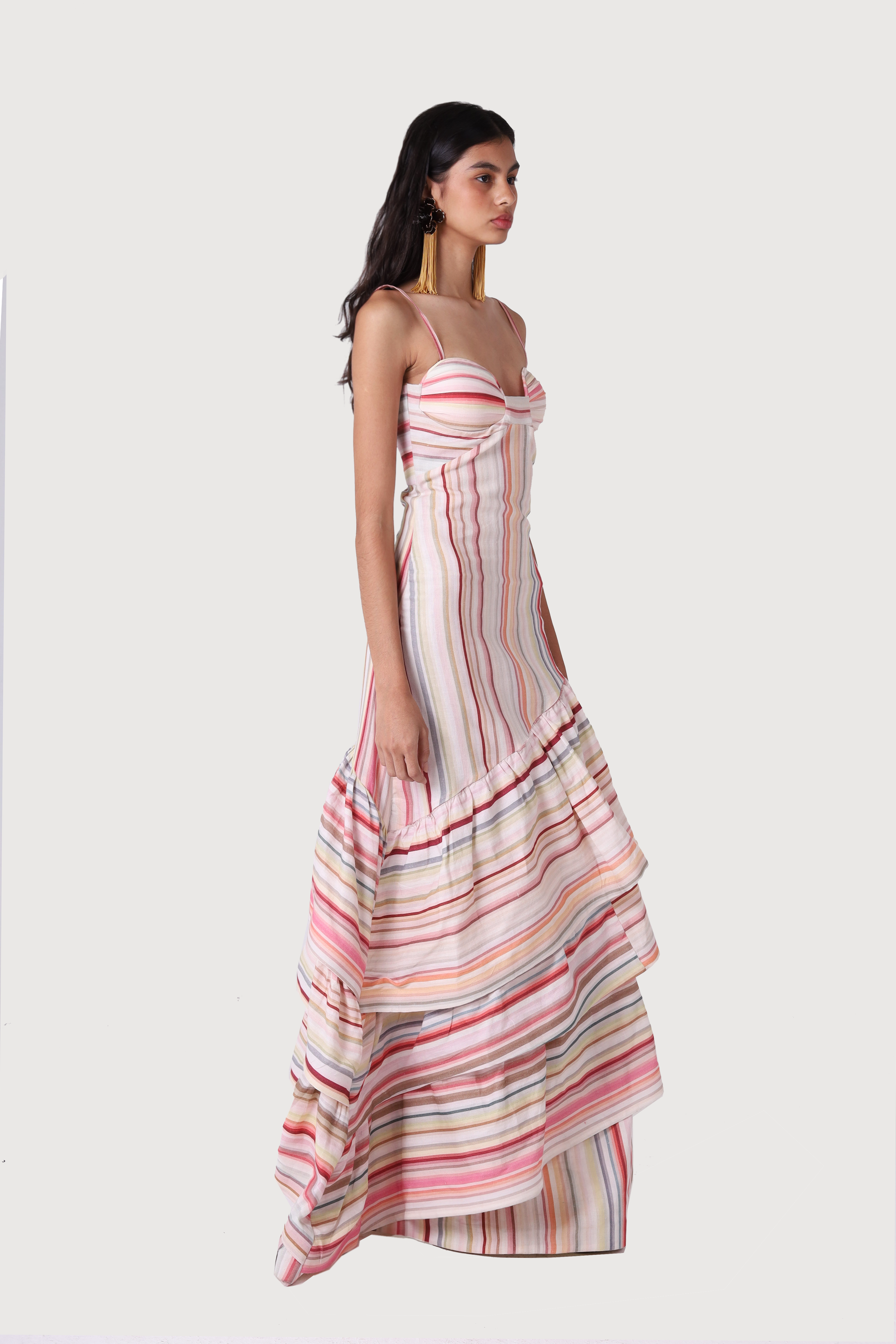 BLUSH LINEN MAXI DRESS