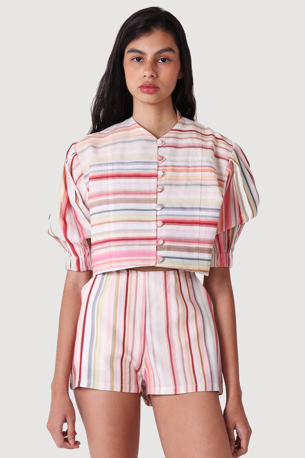 BLUSH LINEN JACKET