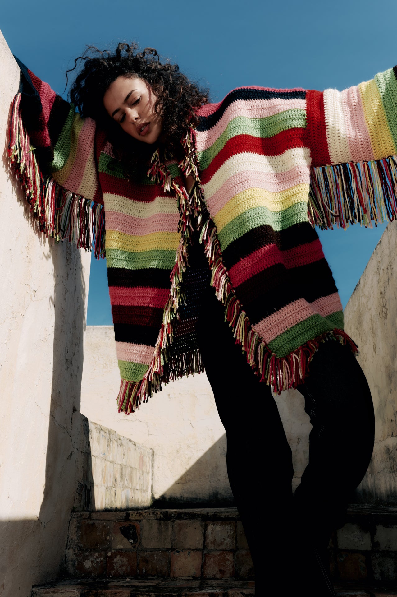POUSSI WOOL KNIT CARDIGAN