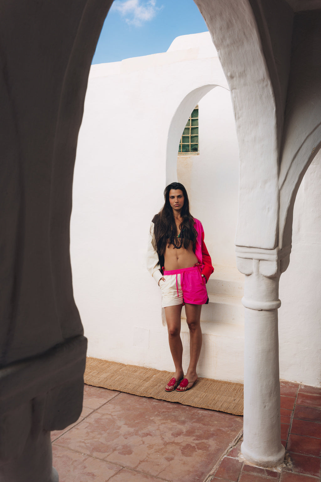 FEZ COTTON POPLIN SHORTS