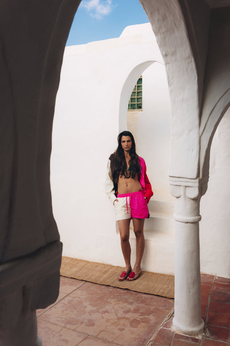 FEZ COTTON POPLIN SHORTS